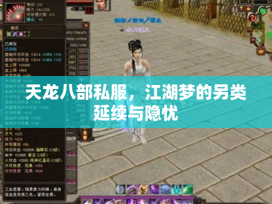 天龙八部私服，江湖梦的另类延续与隐忧