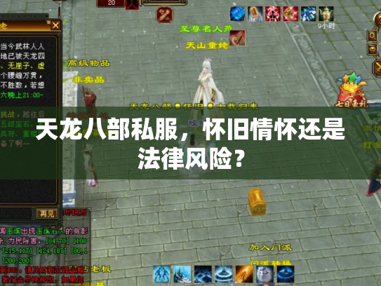 天龙八部私服，怀旧情怀还是法律风险？