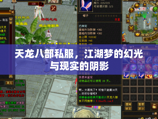 天龙八部私服，江湖梦的幻光与现实的阴影
