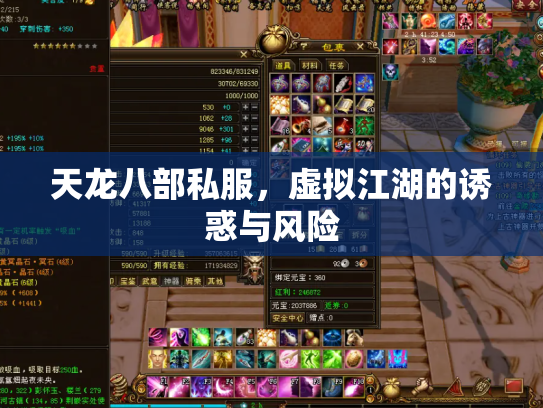 天龙八部私服，虚拟江湖的诱惑与风险