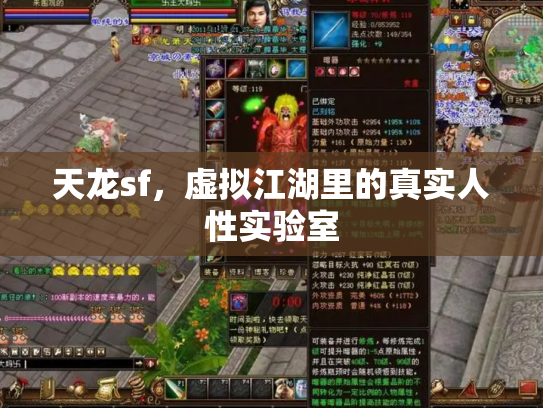 天龙sf，虚拟江湖里的真实人性实验室