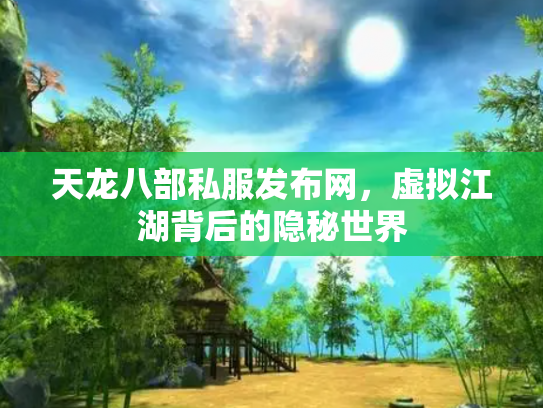 天龙八部私服发布网，虚拟江湖背后的隐秘世界
