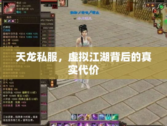 天龙私服，虚拟江湖背后的真实代价