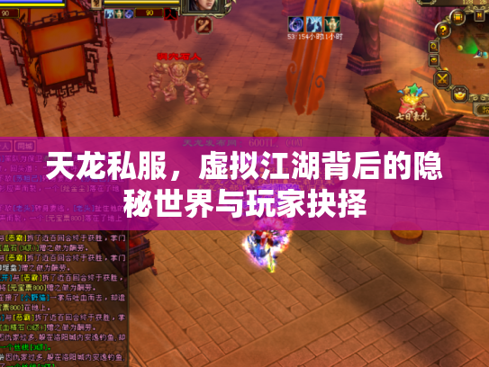 天龙私服，虚拟江湖背后的隐秘世界与玩家抉择