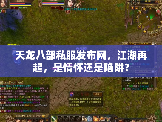 天龙八部私服发布网，江湖再起，是情怀还是陷阱？