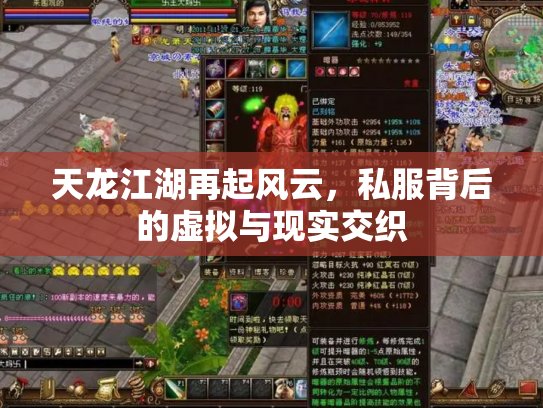 天龙江湖再起风云，私服背后的虚拟与现实交织