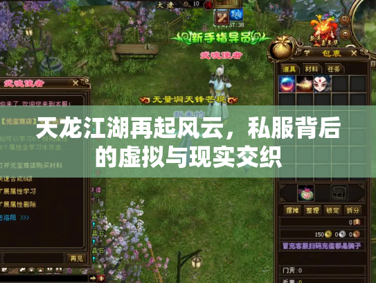 天龙江湖再起风云，私服背后的虚拟与现实交织