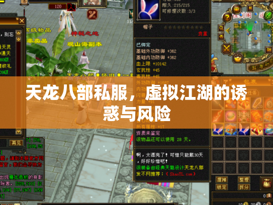 天龙八部私服，虚拟江湖的诱惑与风险