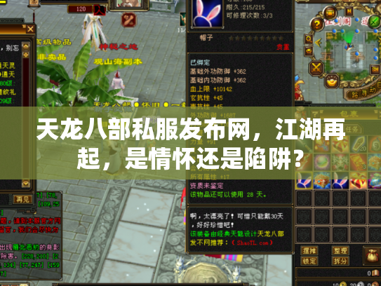 天龙八部私服发布网，江湖再起，是情怀还是陷阱？