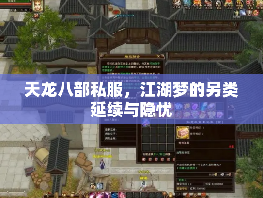 天龙八部私服，江湖梦的另类延续与隐忧