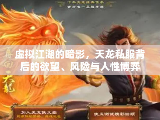 虚拟江湖的暗影，天龙私服背后的欲望、风险与人性博弈