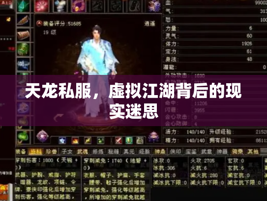 天龙私服，虚拟江湖背后的现实迷思