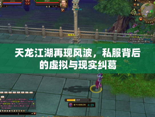 天龙江湖再现风波，私服背后的虚拟与现实纠葛