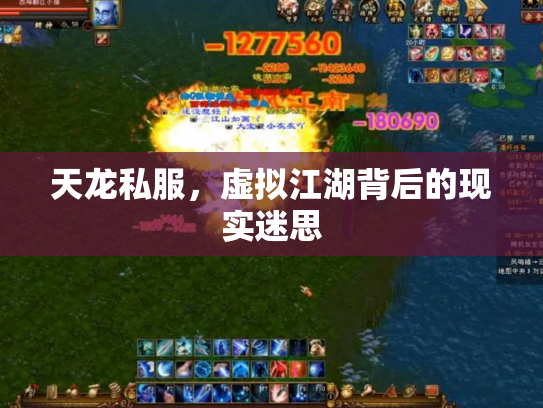 天龙私服，虚拟江湖背后的现实迷思