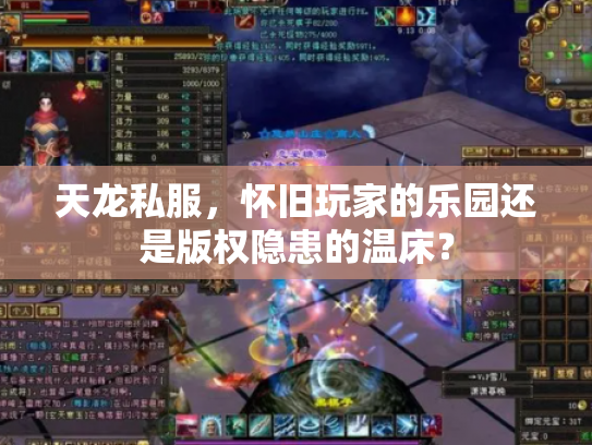 天龙私服，怀旧玩家的乐园还是版权隐患的温床？