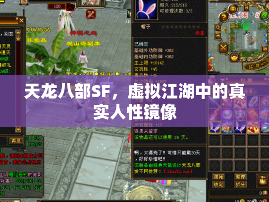 天龙八部SF，虚拟江湖中的真实人性镜像