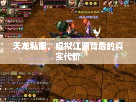 天龙私服，虚拟江湖背后的真实代价