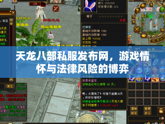天龙八部私服发布网，游戏情怀与法律风险的博弈