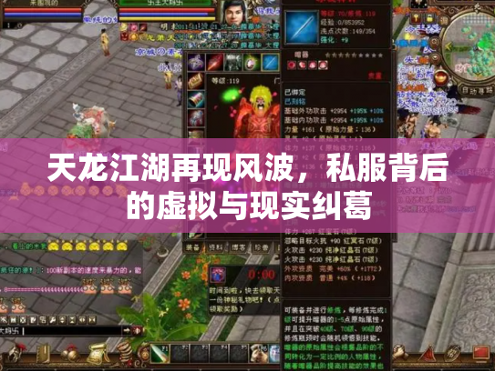 天龙江湖再现风波，私服背后的虚拟与现实纠葛