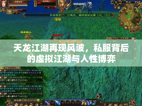 天龙江湖再现风波，私服背后的虚拟江湖与人性博弈