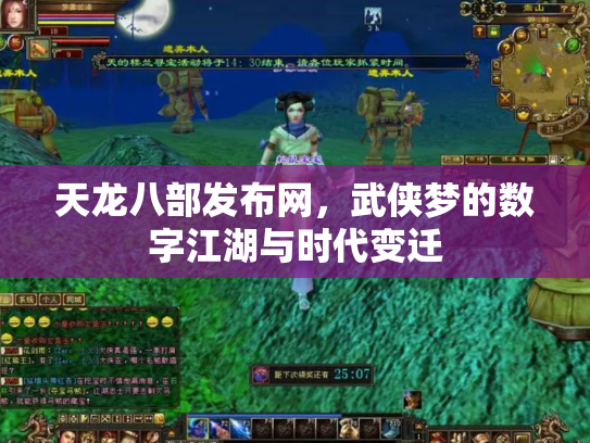 天龙八部发布网，武侠梦的数字江湖与时代变迁