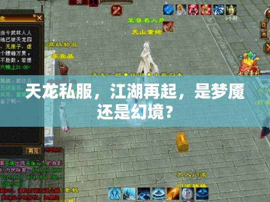 天龙私服，江湖再起，是梦魇还是幻境？