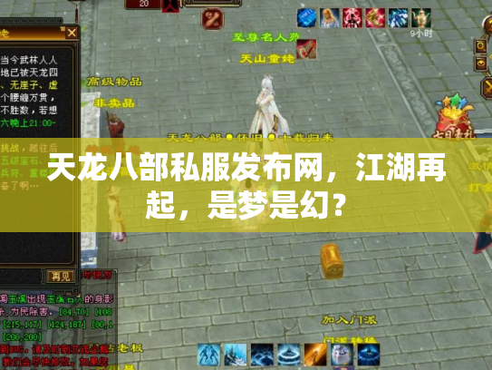 天龙八部私服发布网，江湖再起，是梦是幻？