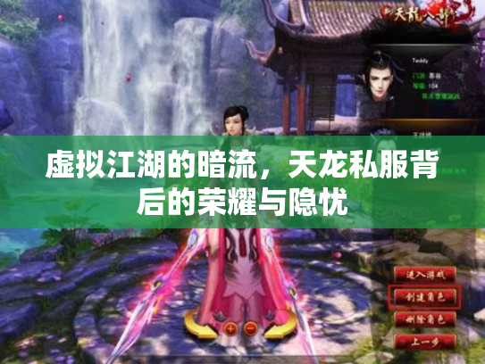 虚拟江湖的暗流，天龙私服背后的荣耀与隐忧