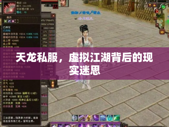 天龙私服，虚拟江湖背后的现实迷思