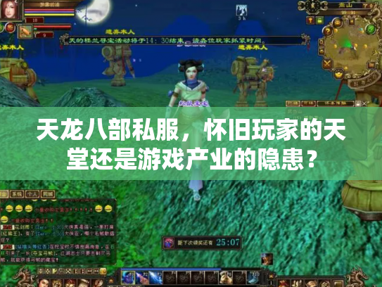 天龙八部私服，怀旧玩家的天堂还是游戏产业的隐患？