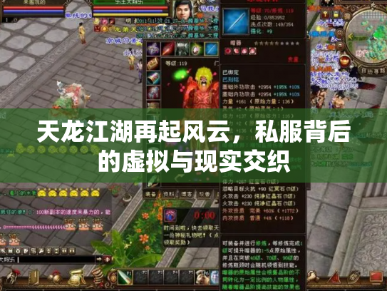 天龙江湖再起风云，私服背后的虚拟与现实交织