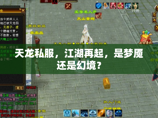 天龙私服，江湖再起，是梦魇还是幻境？