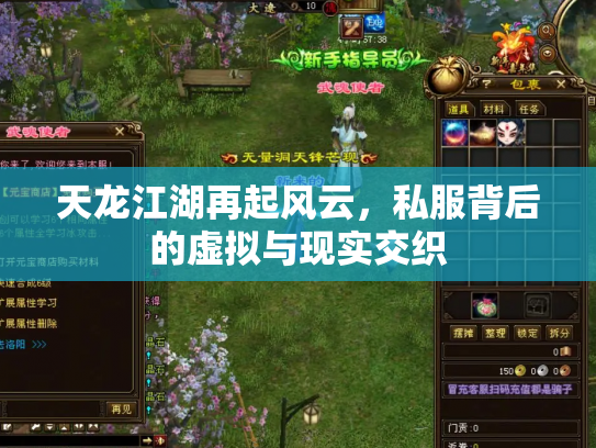 天龙江湖再起风云，私服背后的虚拟与现实交织