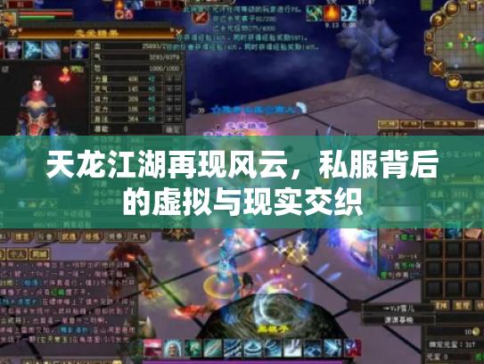 天龙江湖再现风云，私服背后的虚拟与现实交织