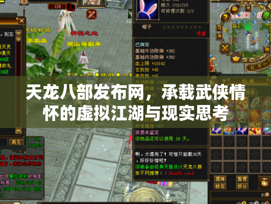 天龙八部发布网，承载武侠情怀的虚拟江湖与现实思考