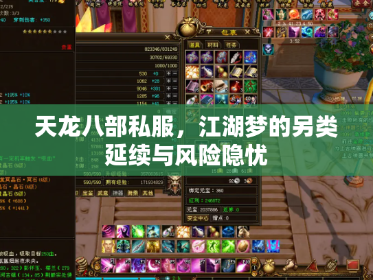 天龙八部私服，江湖梦的另类延续与风险隐忧