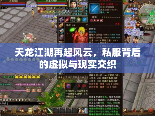 天龙江湖再起风云，私服背后的虚拟与现实交织