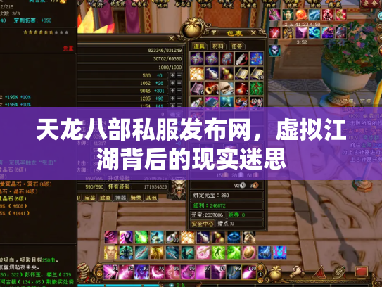 天龙八部私服发布网，虚拟江湖背后的现实迷思