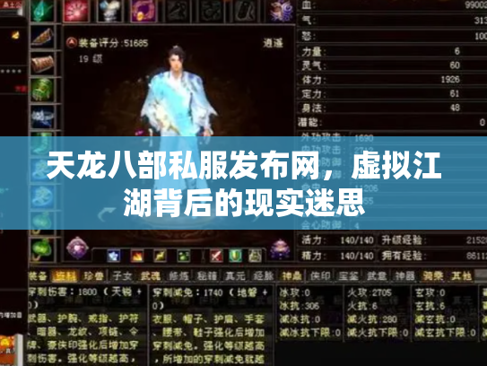 天龙八部私服发布网，虚拟江湖背后的现实迷思