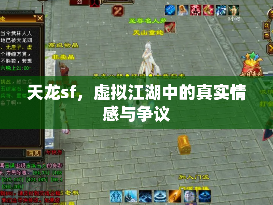 天龙sf，虚拟江湖中的真实情感与争议