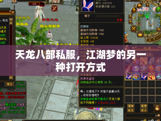 天龙八部私服，江湖梦的另一种打开方式