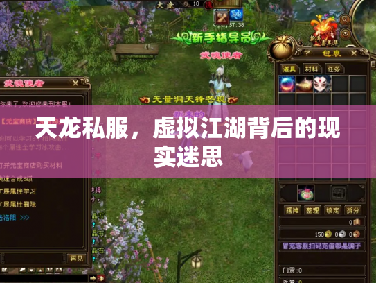 天龙私服，虚拟江湖背后的现实迷思