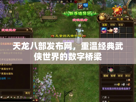 天龙八部发布网，重温经典武侠世界的数字桥梁