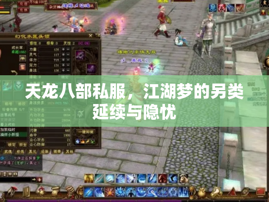 天龙八部私服，江湖梦的另类延续与隐忧
