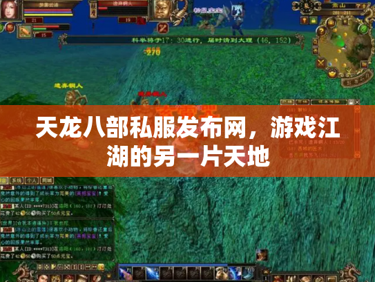 天龙八部私服发布网，游戏江湖的另一片天地