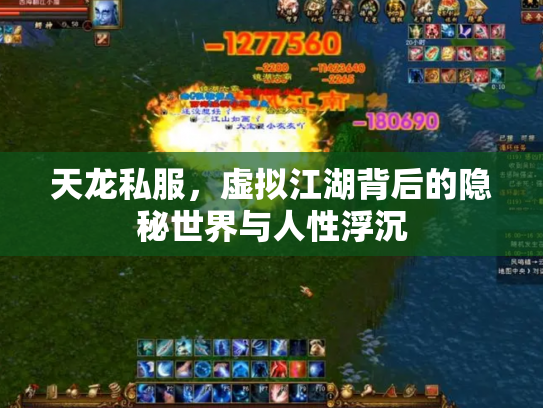 天龙私服，虚拟江湖背后的隐秘世界与人性浮沉