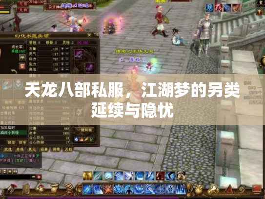 天龙八部私服，江湖梦的另类延续与隐忧