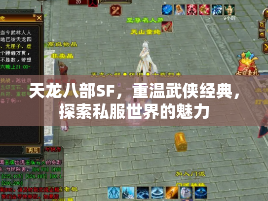 天龙八部SF，重温武侠经典，探索私服世界的魅力