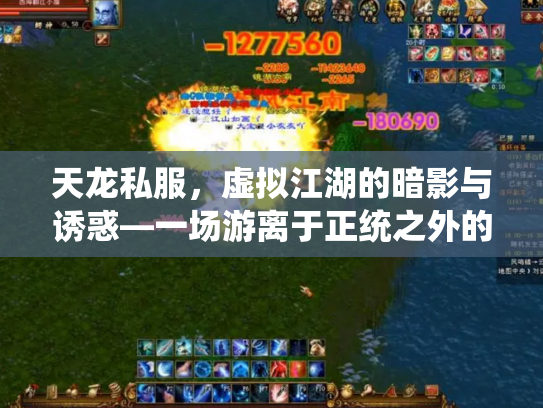 天龙私服，虚拟江湖的暗影与诱惑—一场游离于正统之外的武侠梦