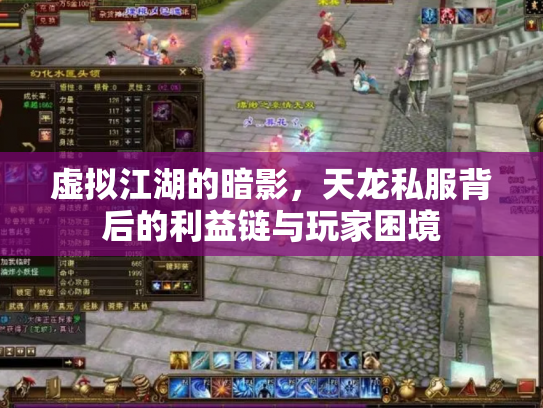虚拟江湖的暗影，天龙私服背后的利益链与玩家困境